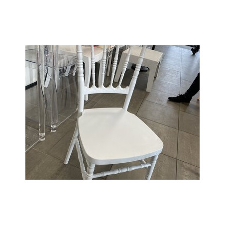 Chaises Napoléon Blanche -  location de chaises