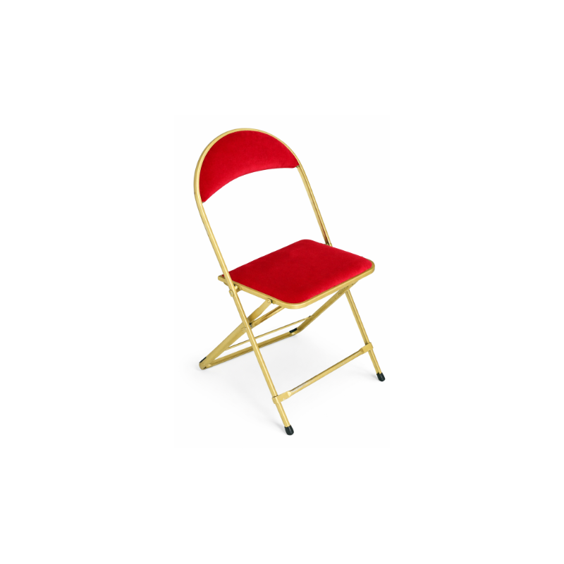 Chaises Or velours rouge - location de chaises