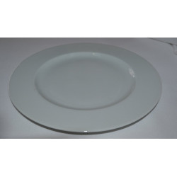 Assiette plate 26 cm - Porcelaine Blanche
