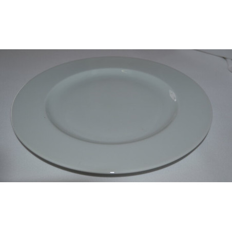 Assiette plate 26 cm - Porcelaine Blanche