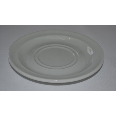 Sous-tasse à déjeuner - Porcelaine Blanche