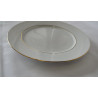 Assiette plate élégance 30cm - Porcelaine élégance filet or
