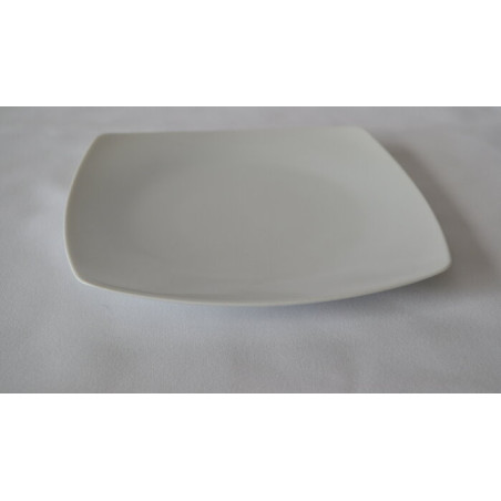 Assiette carrée tendance 25cm - Porcelaine tendance