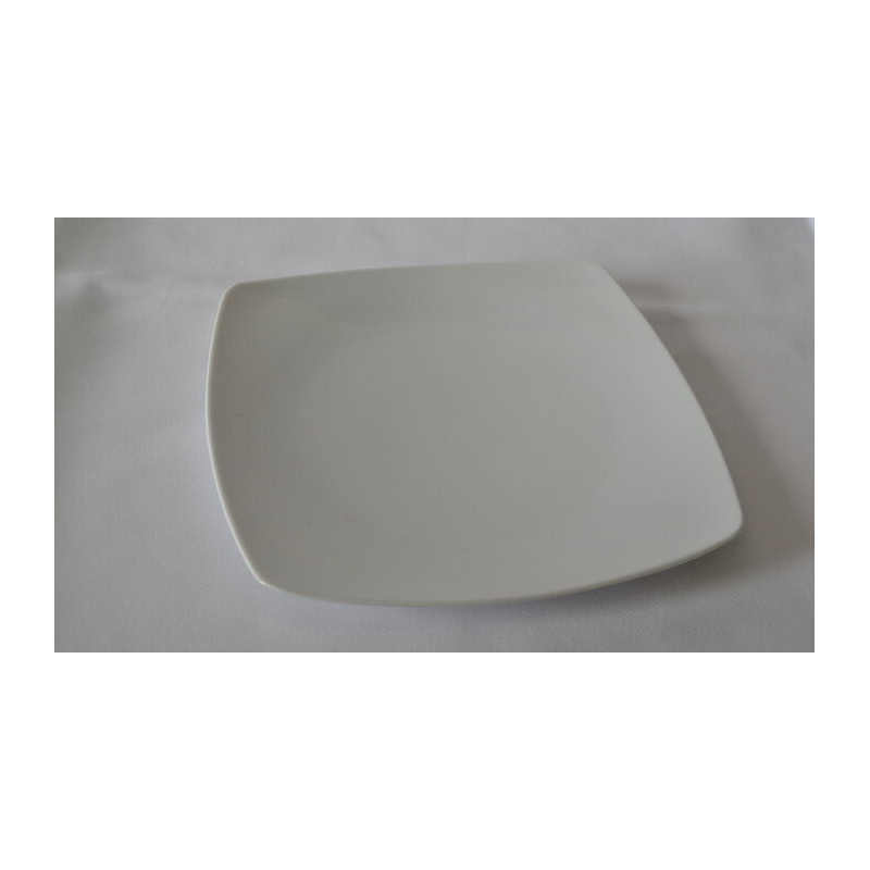 Assiette carrée tendance 21cm - Porcelaine tendance