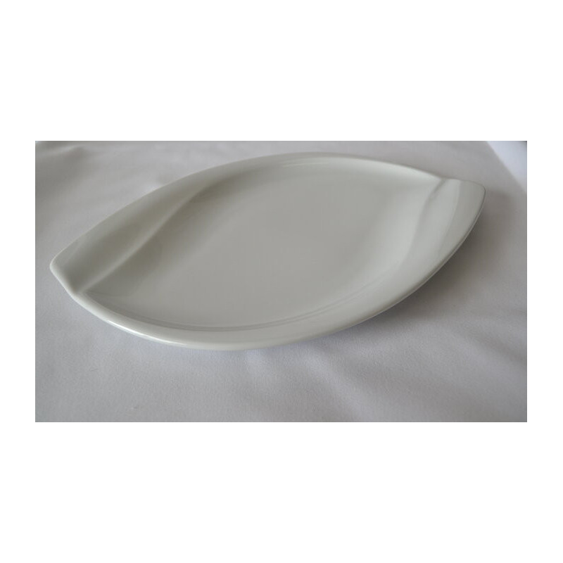Assiette feuille tendance 23x34 cm - Porcelaine tendance