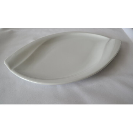 Assiette feuille tendance 23x34 cm - Porcelaine tendance