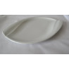 Assiette feuille tendance 23x34 cm - Porcelaine tendance
