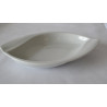 Assiette creuse feuille tendance 19x34 cm - Porcelaine tendance